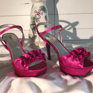 Dressy Pink platform heels